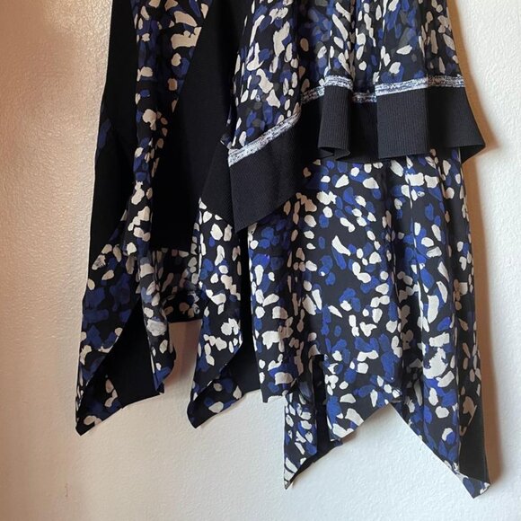 3.1 Phillip Lim Layered Painted-Dot Silk Midi Skirt w/ Rib Details - Picture 4 of 8